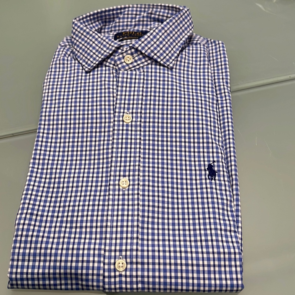 Ralph Lauren Mens Performance Button Down Dress Shirt
